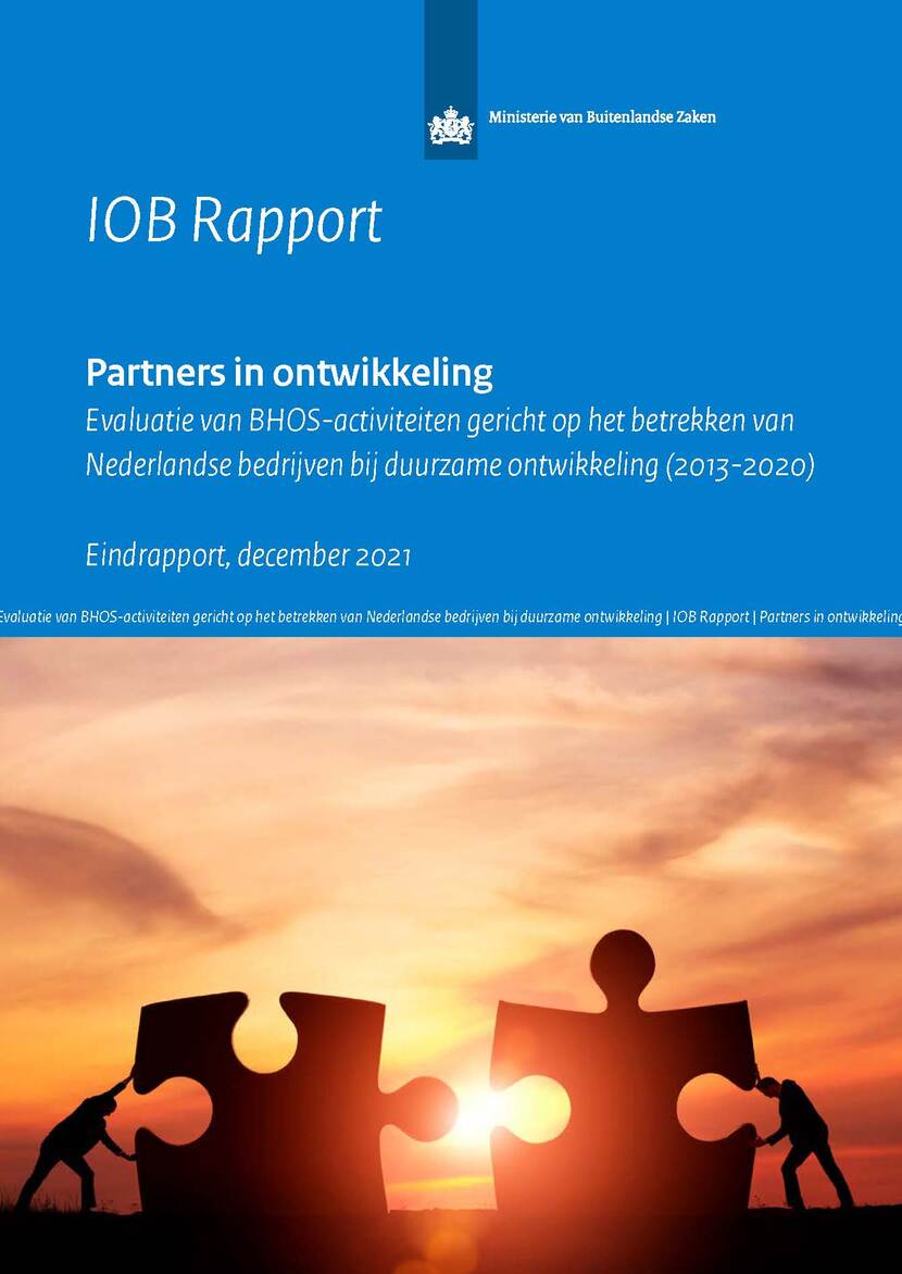 Cover rapport Partners in ontwikkeling