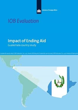 Cover van het rapport Impact of Ending Aid, landenstudie Guatemala