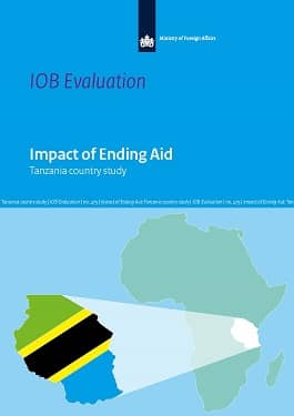 Cover van het rapport Impact of Ending Aid, landenstudie Tanzania