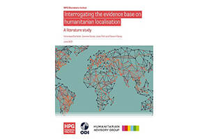 Interrogating the evidence base on humanitarian localisation: a literature study