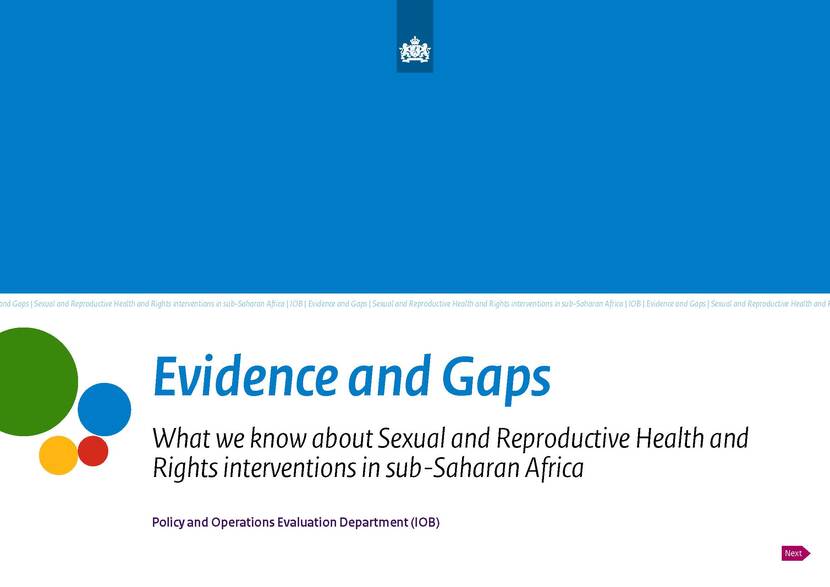 cover Deelstudie SRHR Evidence and Gaps